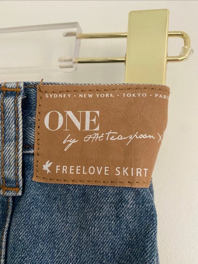 One Teaspoon Freelove Distressed Denim Midi Skirt | Size 25 — image 5 of 8